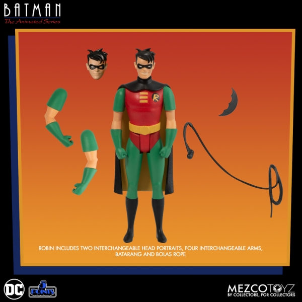 DC Batman The Animated Series 5 Inch Actionfigure "Robin" von Mezco